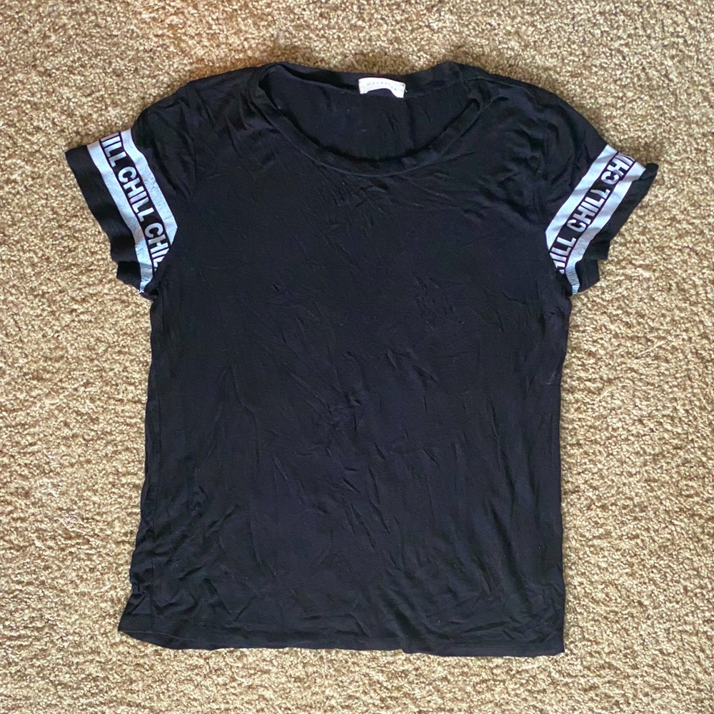 Black/White Short Sleeved T-Shirt